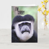 Es tut mir leid, Monkey Karte (Gelbe Blume)