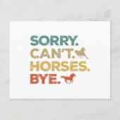 Es tut mir leid, Pferde können sich nicht verabsch Begleitkarte (Rückseite)