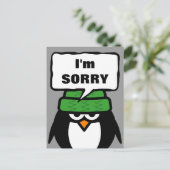 Es tut mir leid Postkarte zu schreiben | lustiger (Stehend Vorderseite)