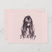 Es tut mir leid Postkarten (Vorne/Hinten)