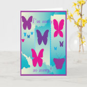 Es tut mir leid so-traurige Karte (Gelbe Blume)