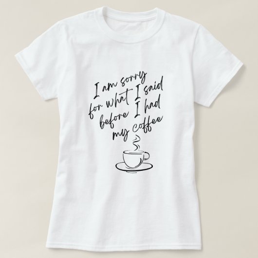 Es tut mir leid T-Shirt (Design vorne)