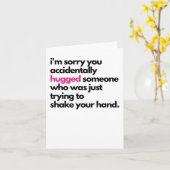 Es tut mir leid wegen der Umarmung Sympathy Card Karte (Gelbe Blume)