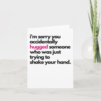 Es tut mir leid wegen der Umarmung Sympathy Card Karte