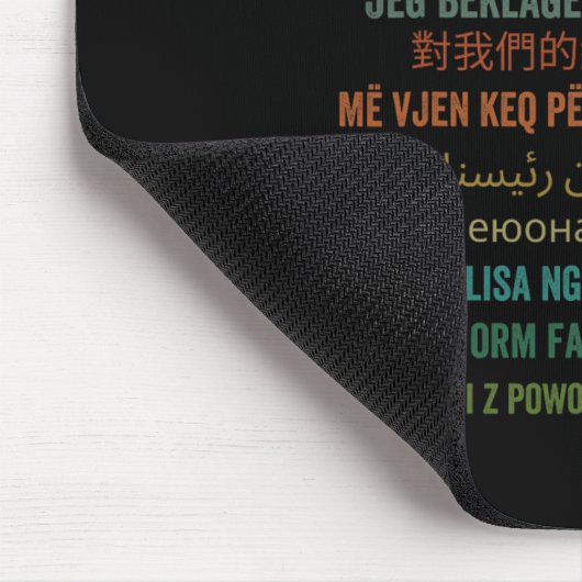 Es tut mir leid wegen unserem Präsidenten Shirt Do Mousepad (Ecke)