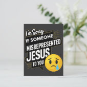 Es tut mir leid, wenn jemand Jesus dir falsch darg Einladungspostkarte (Stehend Vorderseite)