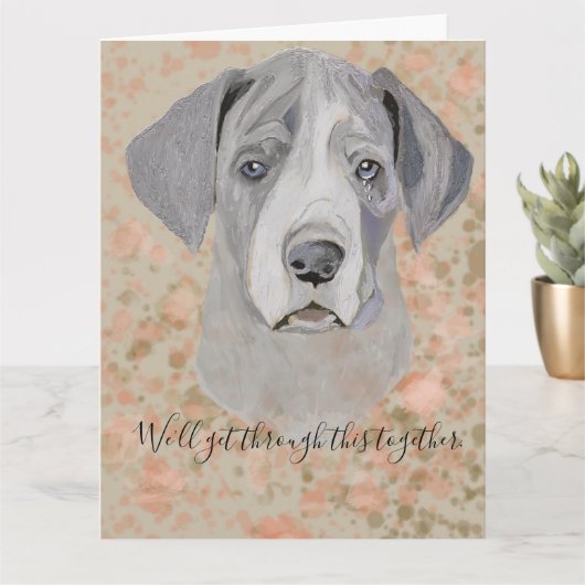 Es tut mir leid. Wir werden das gemeinsam durchmac Karte (Kleine Pflanze)