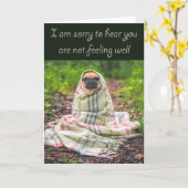 Es tut mir leid zu hören, dass es dir nicht gut ge karte (Gelbe Blume)