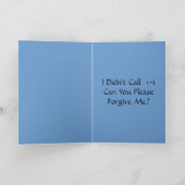 Es tut mir sehr leid... karte (Innenseite)