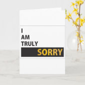 Es tut mir wirklich leid karte (Gelbe Blume)