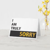 Es tut mir wirklich leid karte (Gelbe Blume)