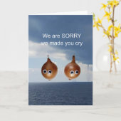Es tut uns leid, dass wir dich zum Weinen gebracht Karte (Gelbe Blume)