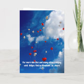 Es tut uns leid, dass wir dich zum Weinen gebracht Karte (Rückseite)