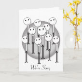 Es tut uns leid Entschuldigungs-Karte - Karte (Gelbe Blume)