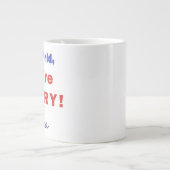Es tut uns leid über Trump - Kaffee-Tasse Jumbo-Tasse (Vorderseite)