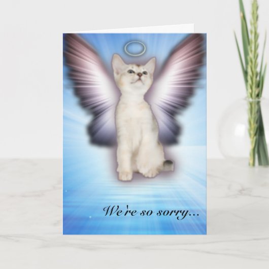 Es tut uns so leid - Cat Beileid - Gruppe Karte (Vorderseite)