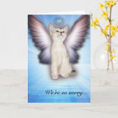 Es tut uns so leid - Cat Beileid - Gruppe Karte (Gelbe Blume)