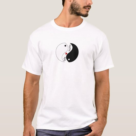 Es tut weh, wenn Sie Liebe, Yin Yang, Life Zitat T-Shirt (Vorderseite)