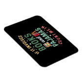 ES UMFASST BÜCHER & PAJAMAS MICH IM Funny Read Magnet (Rechte Seite)