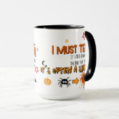 Es wahnsinnig lustige Halloween Stars präsent Tasse (VorderseiteRechts)