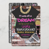 Es war alles ein Dream| Neunzigerjahre angesagtes Einladung (Vorne/Hinten)