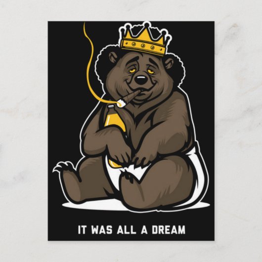 Es war alles ein Traum Postkarte (Vorderseite)