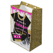 Es war alles eine Dream Pink 90er Hip Hop Baby Dus Mittlere Geschenktüte (Vorderseite Schrägansicht)