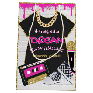 Es war alles eine Dream Pink 90er Hip Hop Baby Dus Mittlere Geschenktüte