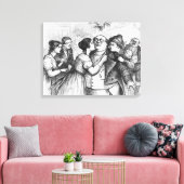 Es war angenehm, Herrn Pickwick zu sehen Leinwanddruck (Insitu (Wohnzimmer))