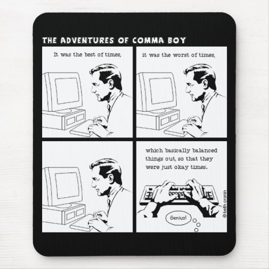 "Es war das Beste der Zeiten" mousepad (Vorne)