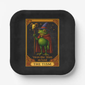 Es war das 'Tismus, M'Lord-Frosch-Meme Autismus-Be Pappteller (Vorderseite)