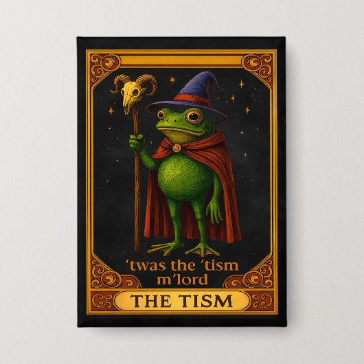Es war das 'Tismus M'Lord Frosch Meme Autismus-Bew Button (Vorderseite)
