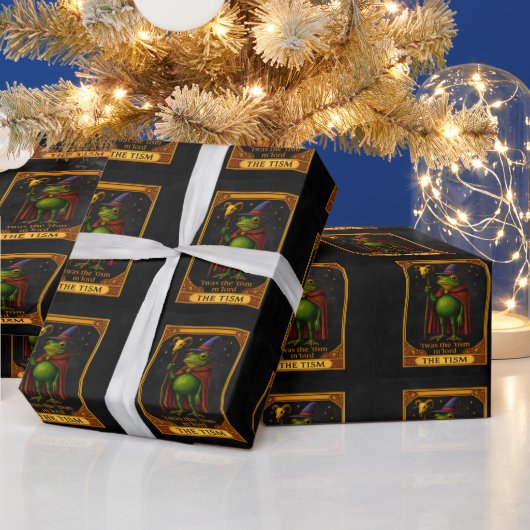 Es war das 'Tismus M'Lord Frosch Meme Autismus-Bew Geschenkpapier (Feiertage)
