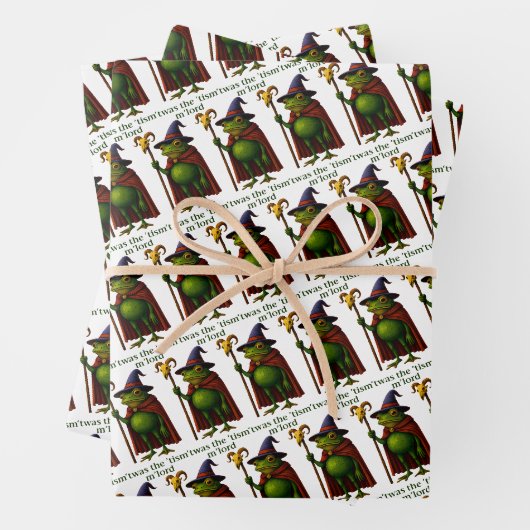 Es war das 'Tismus M'Lord Frosch Meme Autismus-Bew Geschenkpapier Set (Beispiel)