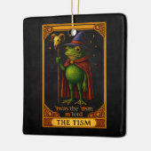 Es war das 'Tismus M'Lord Frosch Meme Autismus-Bew Keramikornament (Links)