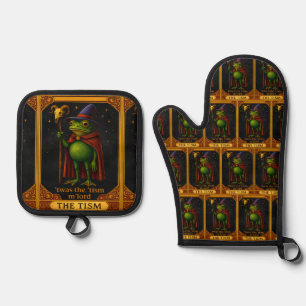 Es war das 'Tismus M'Lord Frosch Meme Autismus-Bew Ofenhandschuh & Topflappen-Set