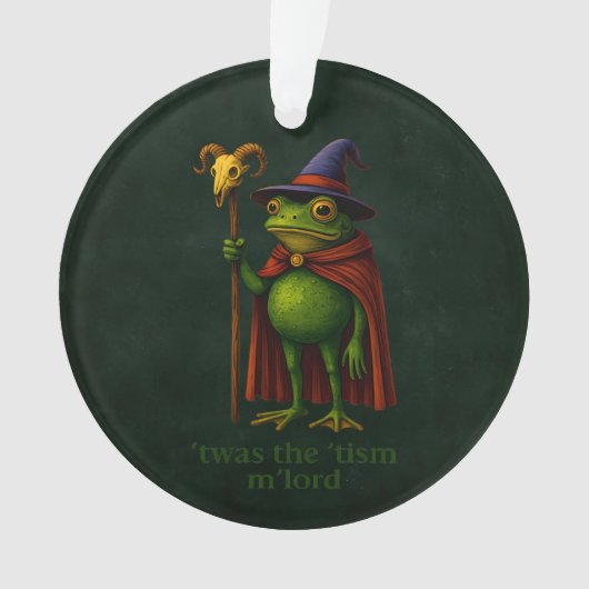 Es war das 'Tismus M'Lord Frosch Meme Autismus-Bew Ornament (Vorderseite)