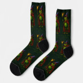 Es war das 'Tismus M'Lord Frosch Meme Autismus-Bew Socken (Linkes Detail)