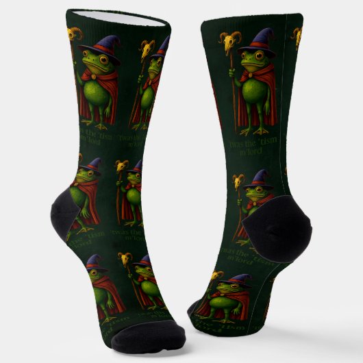 Es war das 'Tismus M'Lord Frosch Meme Autismus-Bew Socken (Gewinkelt)