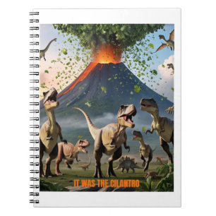 Es war der Cilantro - Funny Dinosaurier Notizblock