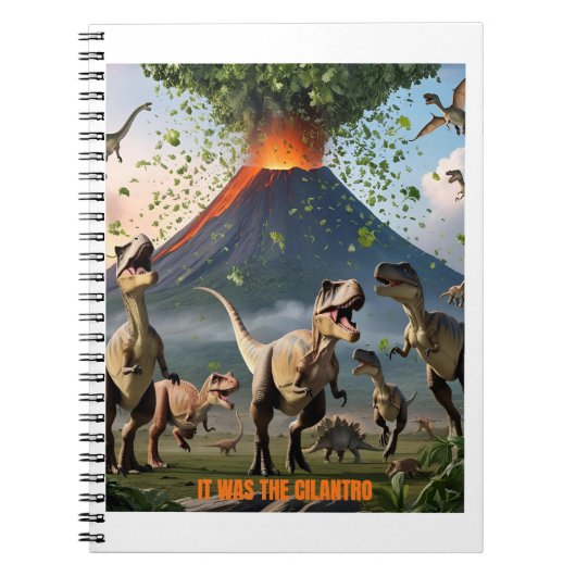 Es war der Cilantro - Funny Dinosaurier Notizblock (Vorderseite)