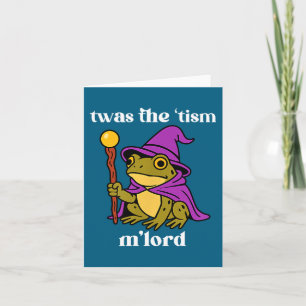 Es war der Tism M'lord Lustiger Meme Frosch Hexe A Karte