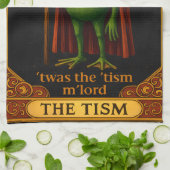 Es war der 'Tismus M'Lord Frosch Meme Autismus-Bew Geschirrtuch (Gefaltet)