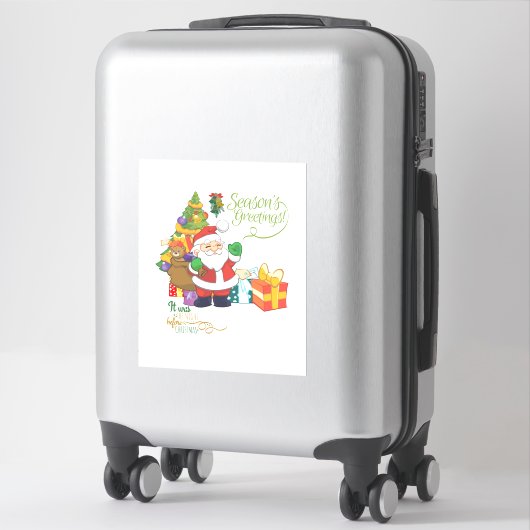 Es war die Nacht vor dem benutzerdefinierten Schni Aufkleber (Koffer)