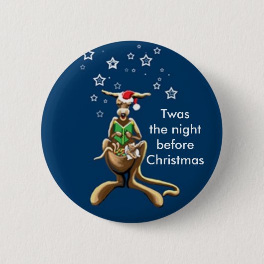 Es war die Nacht vor Weihnachten. Button (Vorderseite)