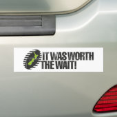 Es war die Wartezeit NZ wert Autoaufkleber (Auf Auto)