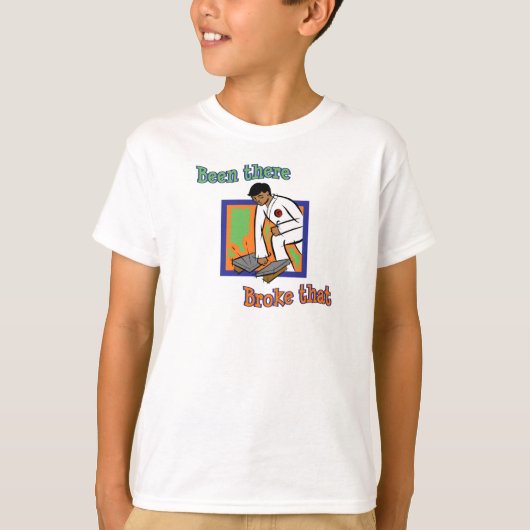 Es war dort Broke, das männliche Tee-Shirt der Kam T-Shirt (Vorderseite)