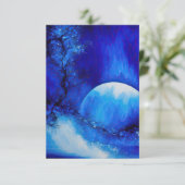 ES WAR EIN BLAUER MOND, DANK DU KARTE. DANKESKARTE (Stehend Vorderseite)