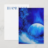 ES WAR EIN BLAUER MOON DANKESKARTE (Vorne/Hinten)