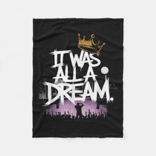 Es war ein Dream Men Women Rap 1990er Music Hip Ho Fleecedecke